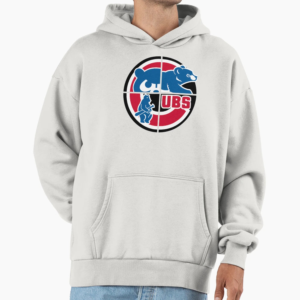 Chicago Northside Baseball Quad Hoodie - Trendy Graphic Men Women - T-Shirt, Sweatshirt, Hoodie