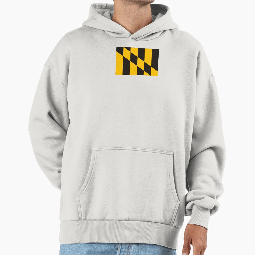 Baltimore Flag Hoodie - Unique Graphic Unisex - T-Shirt, Sweatshirt, Hoodie