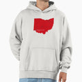 Cincinnati Oh Red Hoodie - Graphic Print Men Women - T-Shirt, Sweatshirt, Hoodie