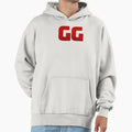Gg Good Game Deep Red Hoodie - Custom Art Print Men Women - T-Shirt, Sweatshirt, Hoodie