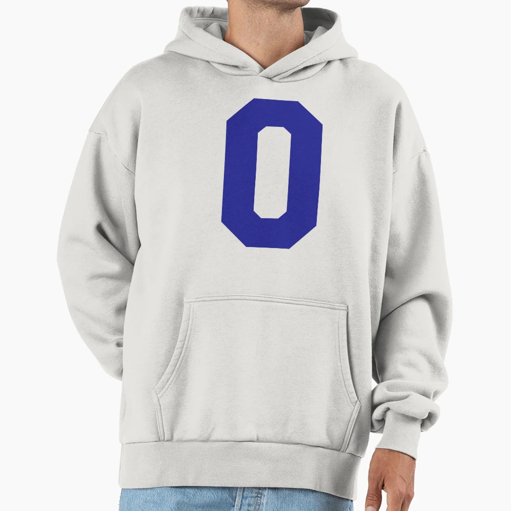 Alphabet Blue O Sports Letter O Hoodie - Novelty Apparel Men Women - T-Shirt, Sweatshirt, Hoodie