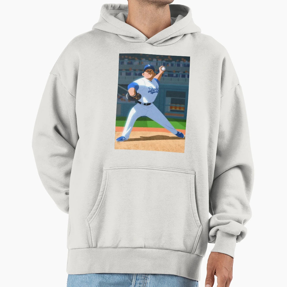 Baseball Pitcher Hoodie - Fun Novelty Design for Adults - T-Shirt, Sweatshirt, Hoodie