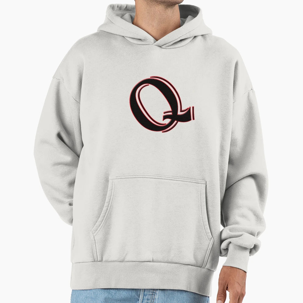Alphabet Q Hoodie - Aesthetic Graphic Unisex - T-Shirt, Sweatshirt, Hoodie