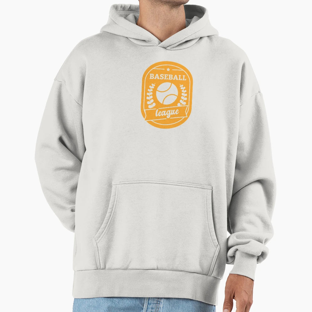 Baseball League League Emblem Hoodie - Aesthetic Graphic Men Women - T-Shirt, Sweatshirt, Hoodie