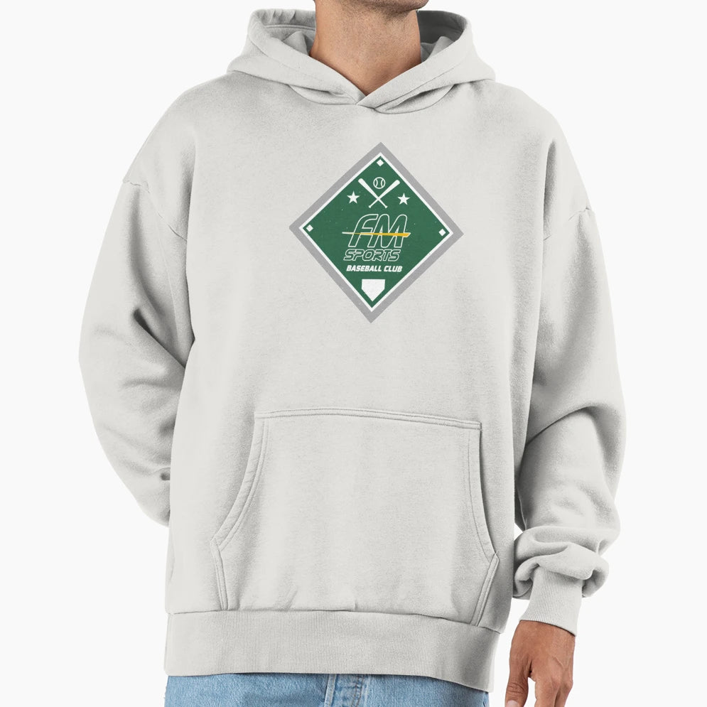 Fm Sports Baseball Diamond Hoodie - Custom Art Print Unisex - T-Shirt, Sweatshirt, Hoodie