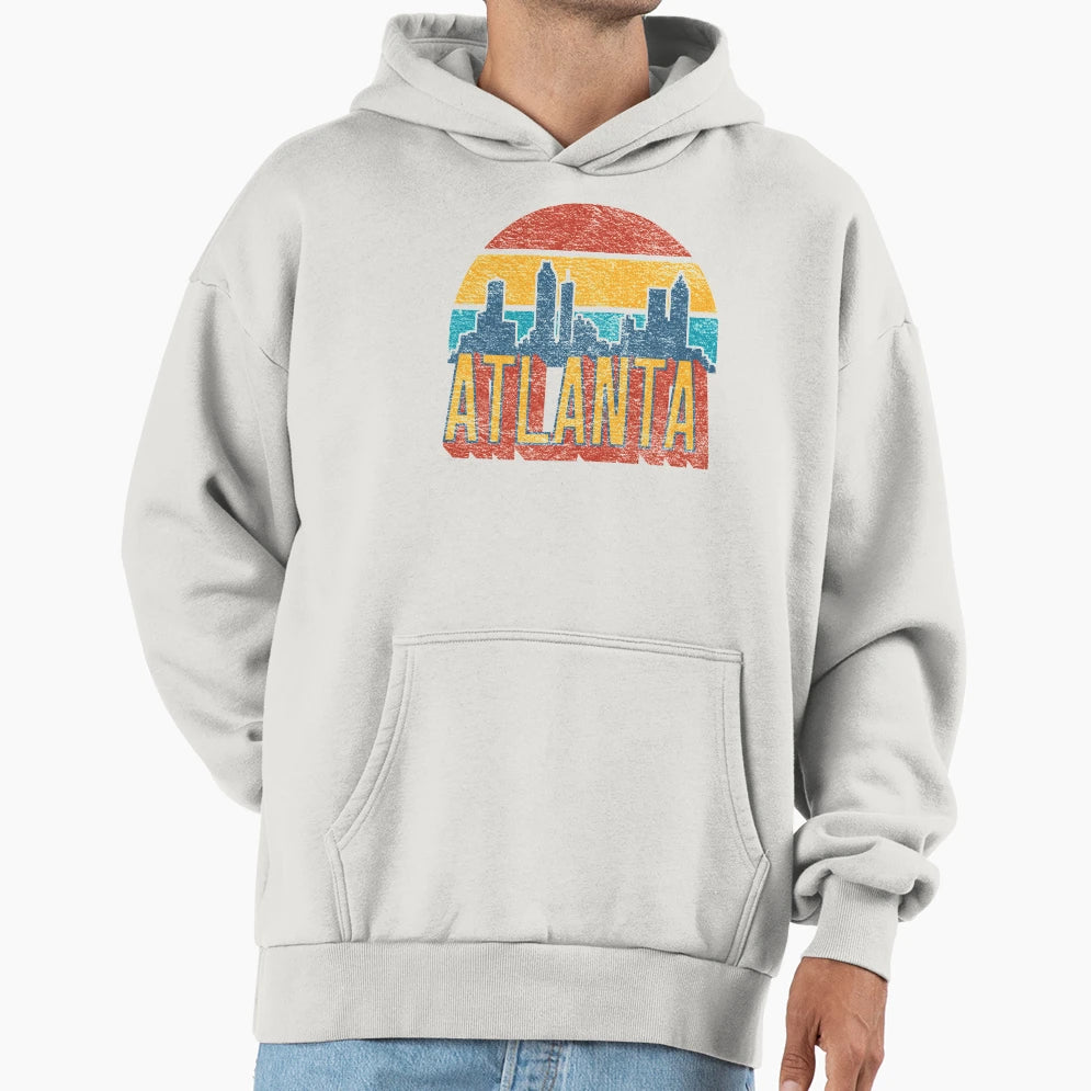Atlanta Skyline Hoodie - Custom Art Print Men Women - T-Shirt, Sweatshirt, Hoodie