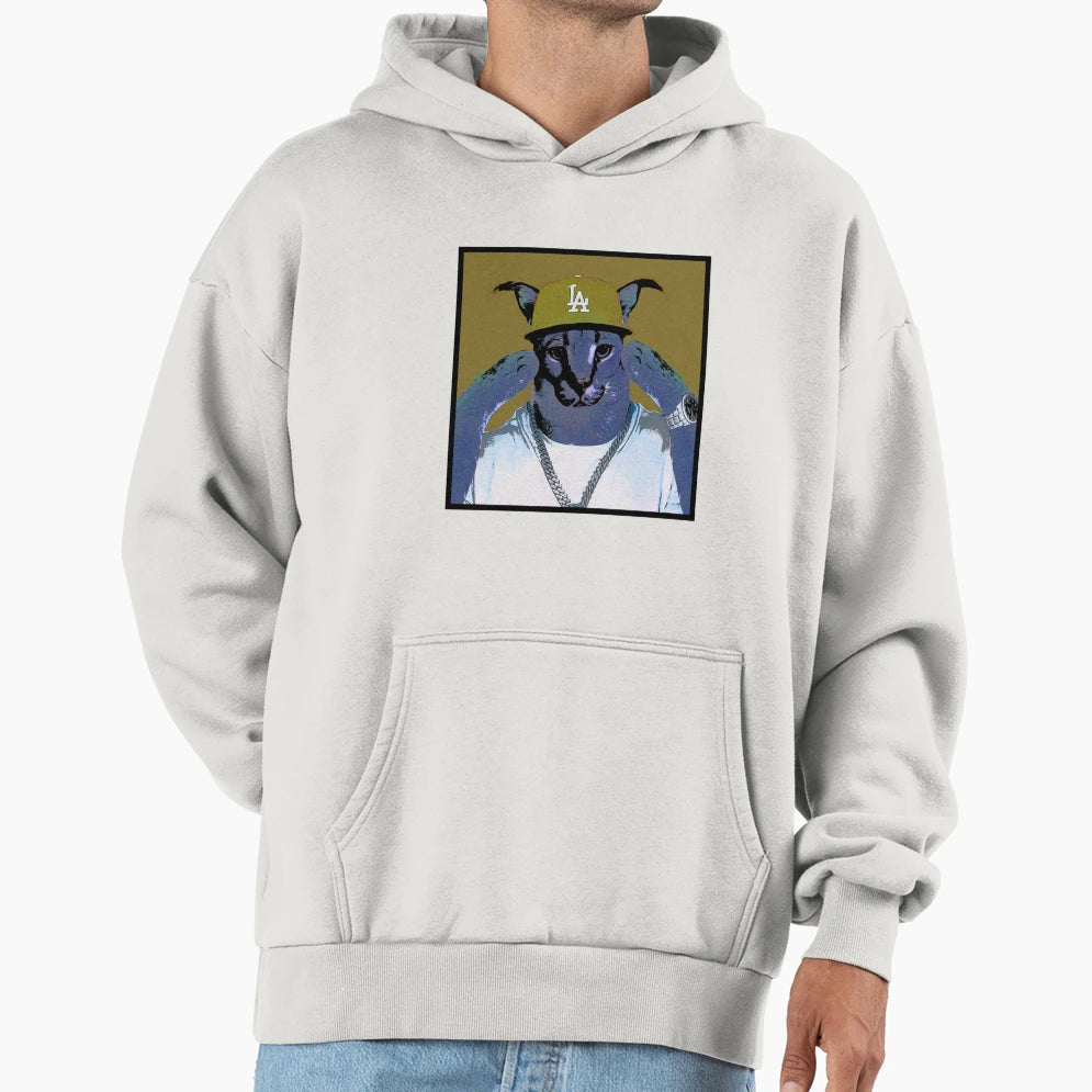 Gangster Big Floppa Hoodie - Novelty Apparel Unisex - T-Shirt, Sweatshirt, Hoodie
