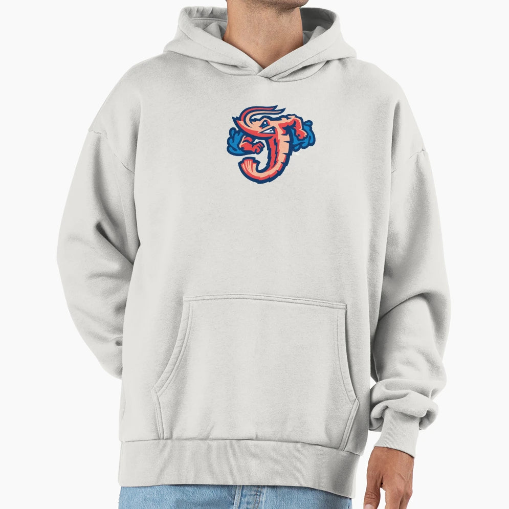 Jacksonville Jumbo Shrimp Logo Hoodie - Fun Novelty Design Unisex - T-Shirt, Sweatshirt, Hoodie
