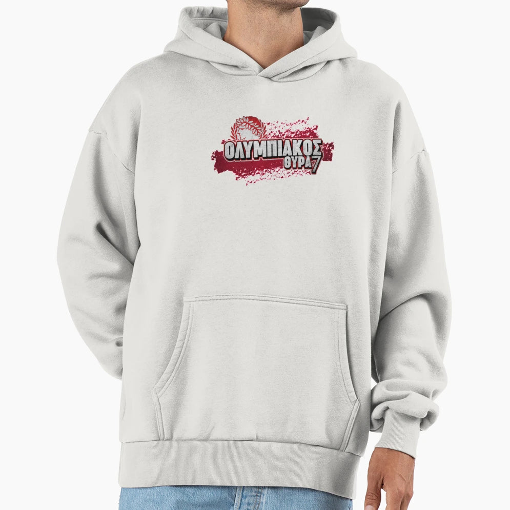 Olympiakos Gate 7 Hoodie - Aesthetic Graphic Men Women - T-Shirt, Sweatshirt, Hoodie