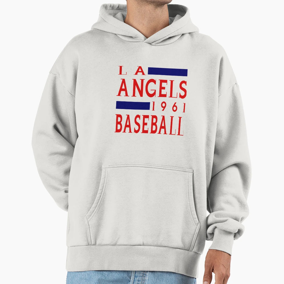 La Angels Baseball Hoodie - Casual Everyday Wear Men Women - T-Shirt, Sweatshirt, Hoodie