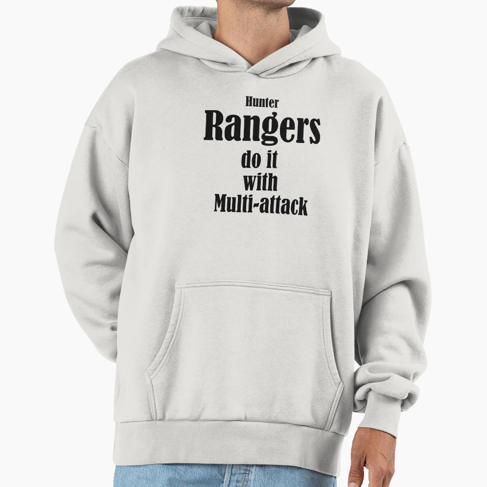 Rangers Do It Hunter Black Hoodie - Graphic Print for Adults - T-Shirt, Sweatshirt, Hoodie