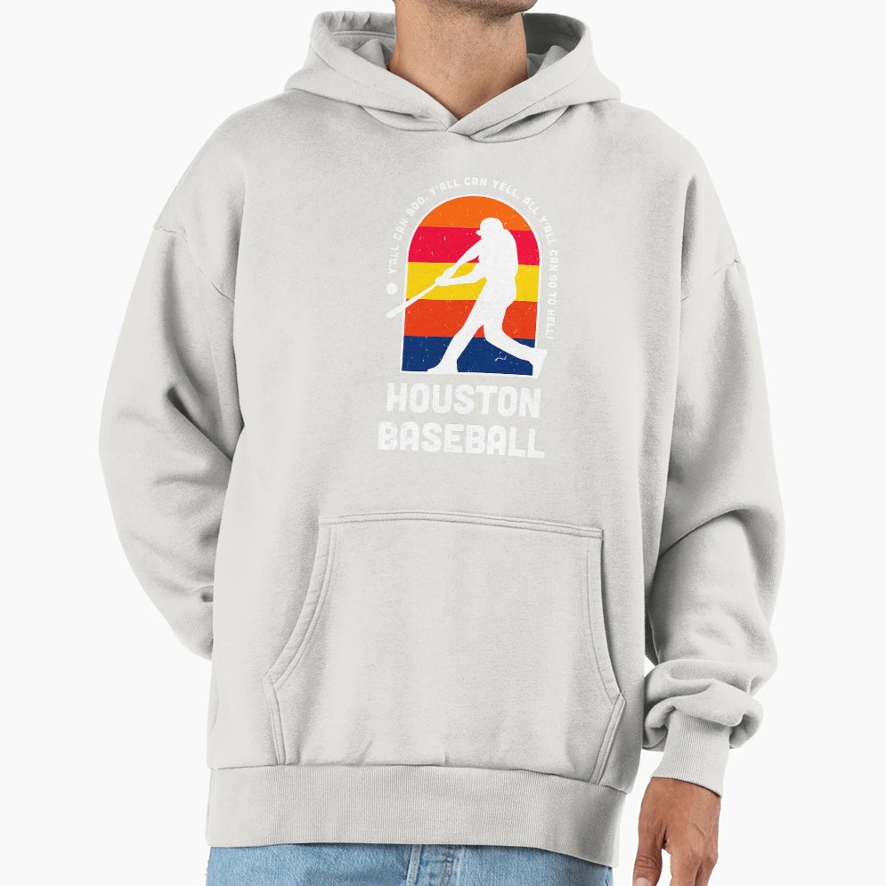 Yall Can Go To Hell Sunset Houston Fans Hoodie - Aesthetic Graphic Unisex - T-Shirt, Sweatshirt, Hoodie