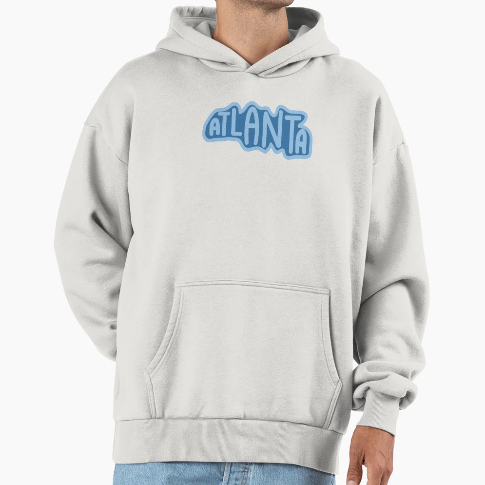 Atlanta Blue Hoodie - Casual Everyday Wear Men Women - T-Shirt, Sweatshirt, Hoodie
