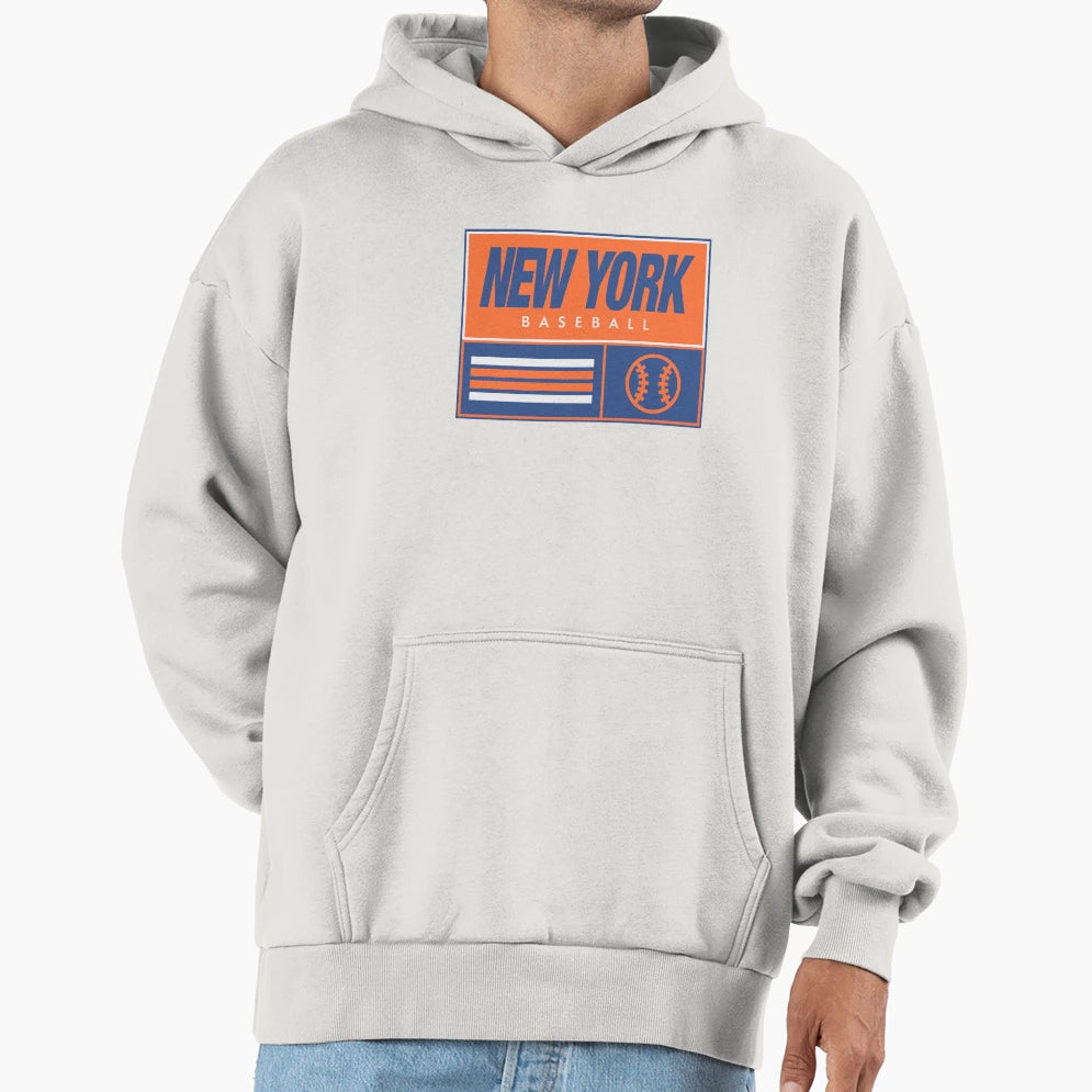 New York Baseball Hoodie - Graphic Print for Adults - T-Shirt, Sweatshirt, Hoodie