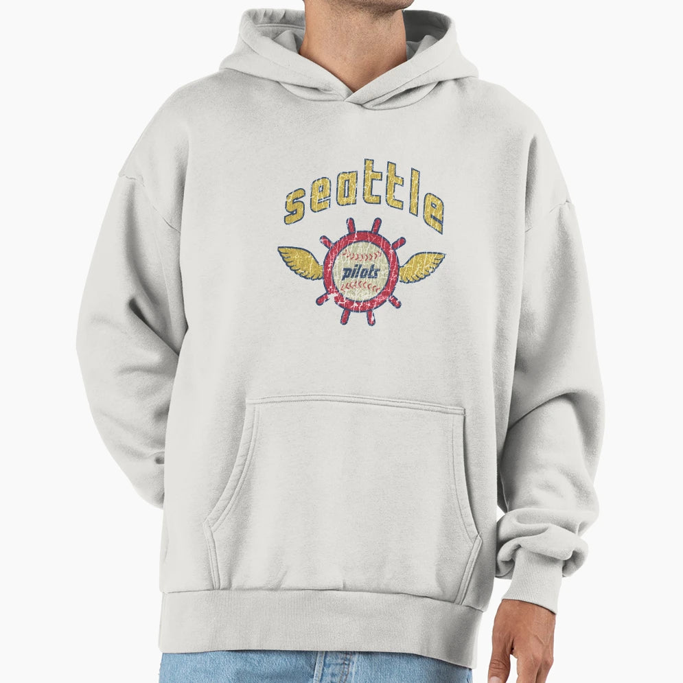 Baseball T Shirtseattle Pilots Baseball T-Shirt - Graphic Print for Adults - T-Shirt, Sweatshirt, Hoodie