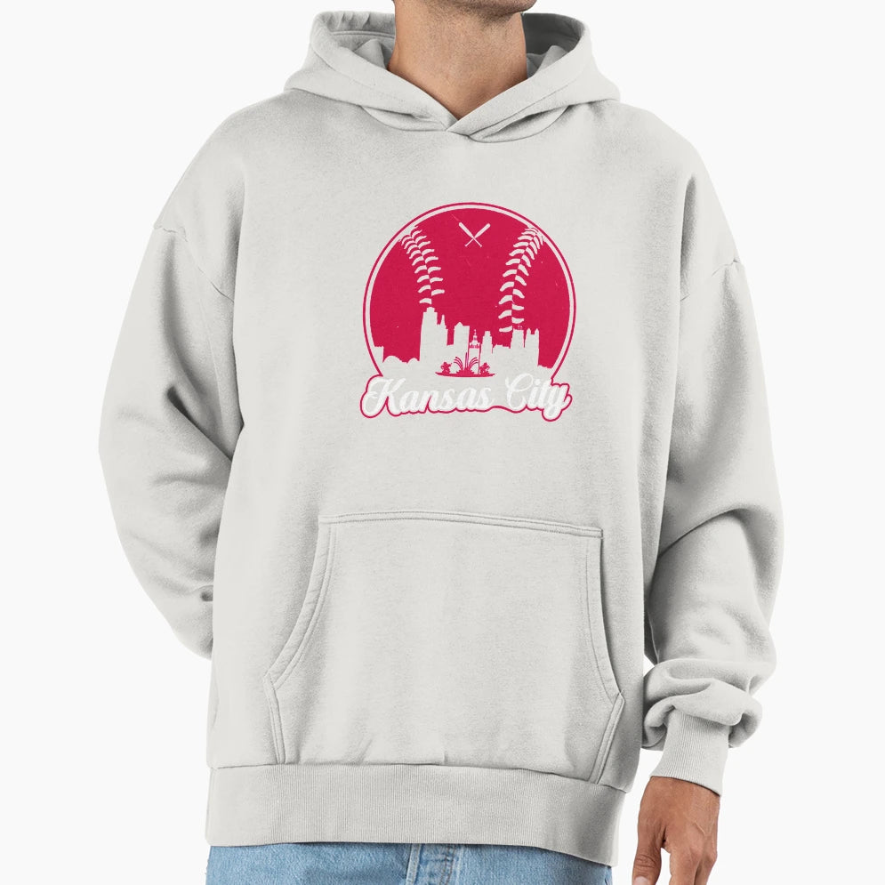 Kansas City Baseball Game Day Hoodie - Novelty Apparel for Adults - T-Shirt, Sweatshirt, Hoodie