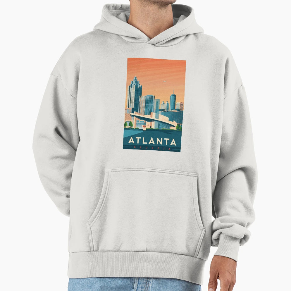 Atlanta Georgia Hoodie - Fun Novelty Design Men Women - T-Shirt, Sweatshirt, Hoodie