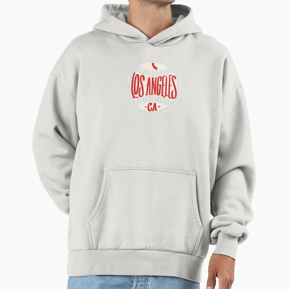 Los Angeles Baseball Hoodie - Novelty Apparel Unisex - T-Shirt, Sweatshirt, Hoodie