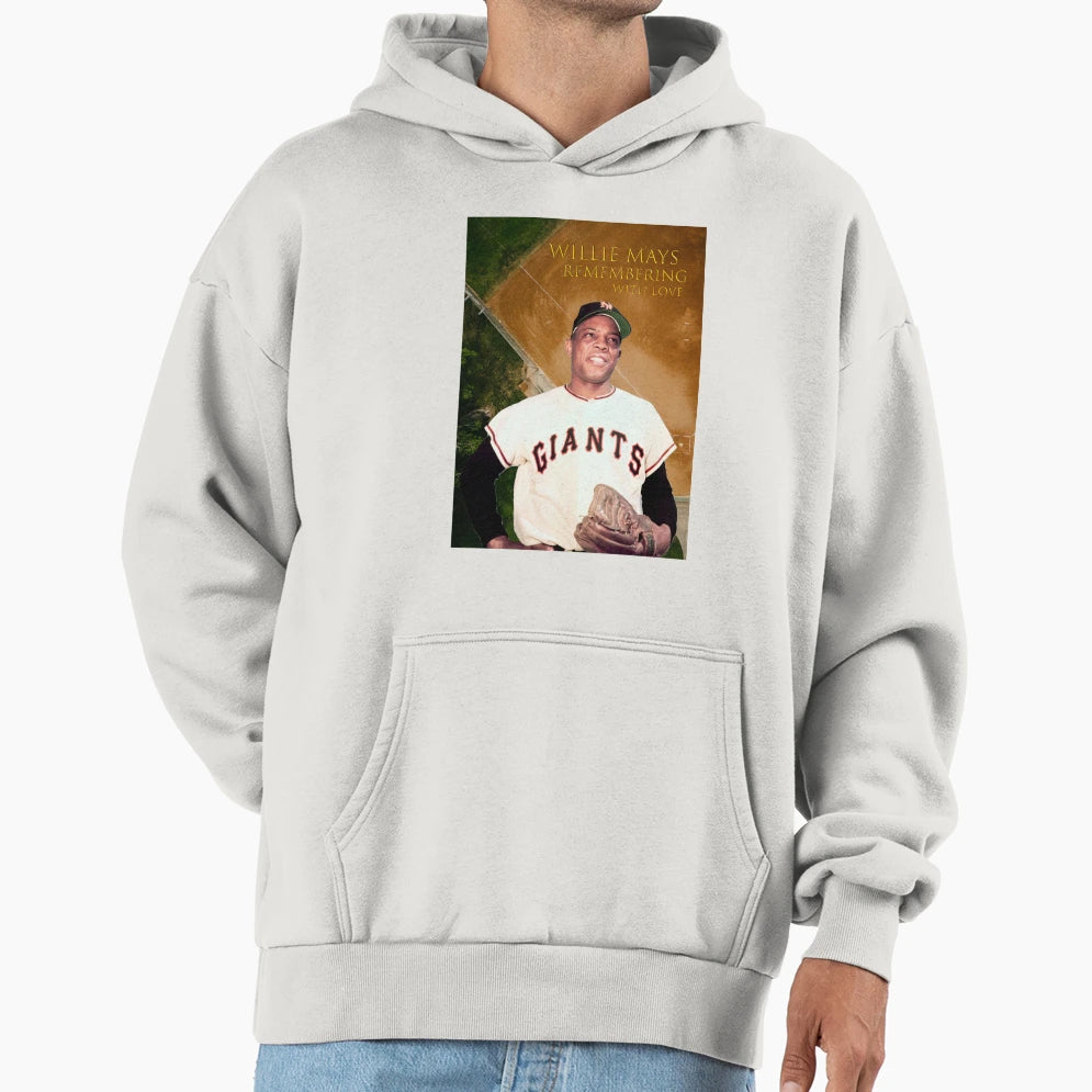 Willie Mays Remembering Hoodie - Aesthetic Graphic Men Women - T-Shirt, Sweatshirt, Hoodie
