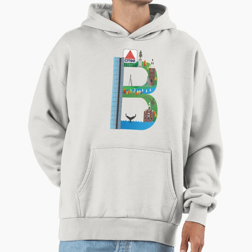 B Boston Hoodie - Graphic Print Men Women - T-Shirt, Sweatshirt, Hoodie