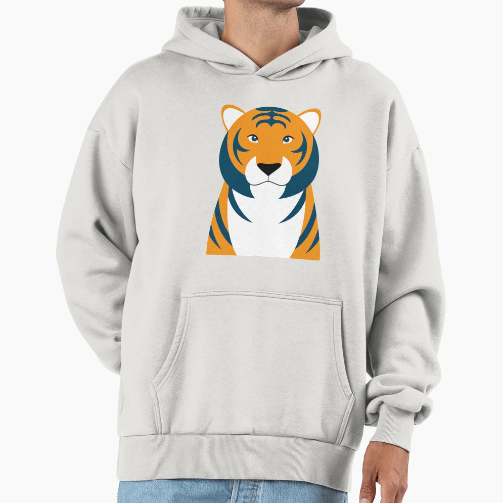 Tigers Muzzle Hoodie - Minimalist Print for Adults - T-Shirt, Sweatshirt, Hoodie