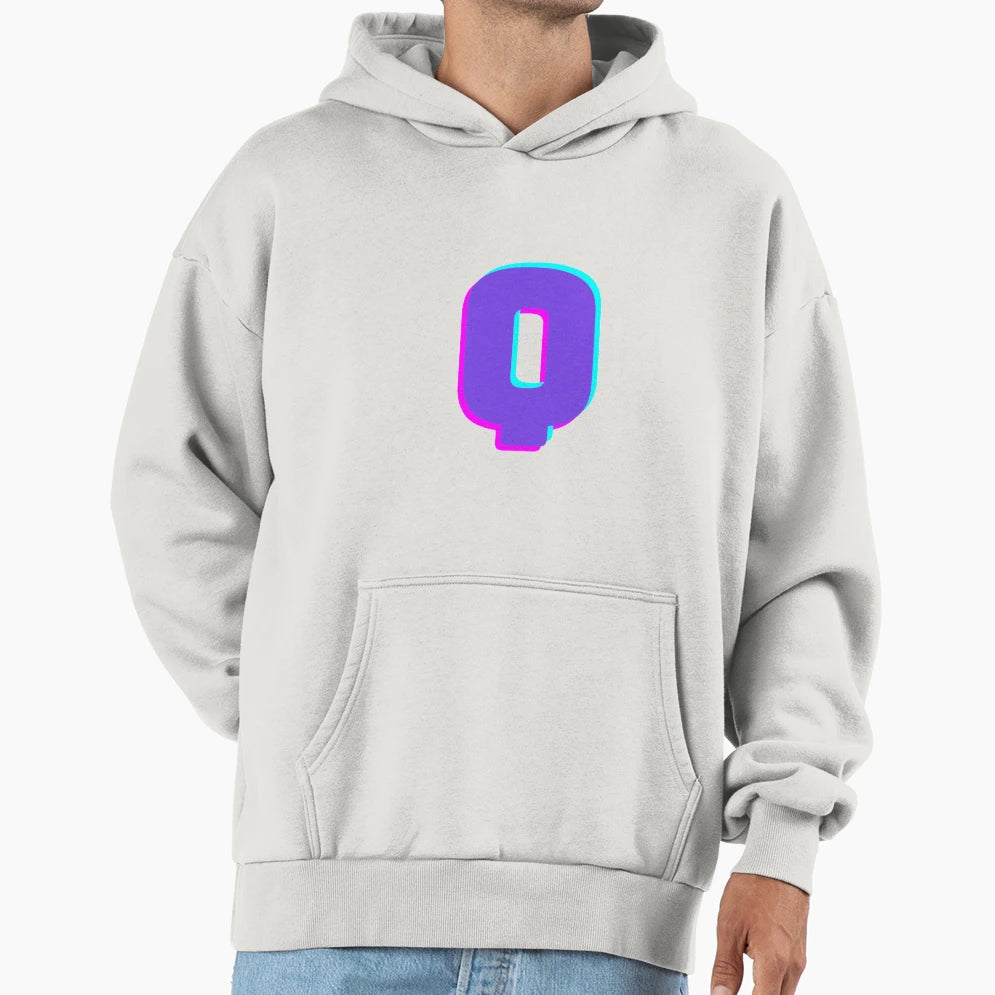 Letter Q Hoodie - Novelty Apparel for Adults - T-Shirt, Sweatshirt, Hoodie
