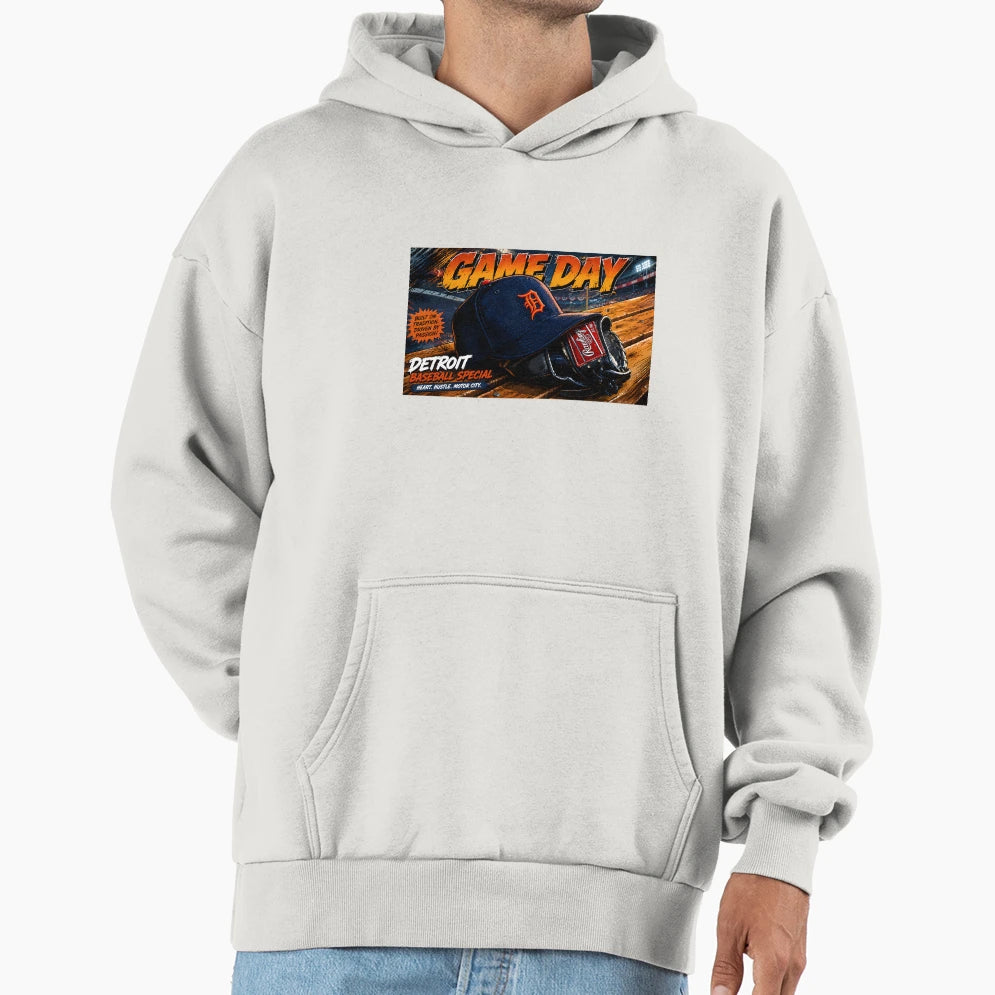 Tigers Hat And Glove Hoodie - Casual Everyday Wear for Adults - T-Shirt, Sweatshirt, Hoodie