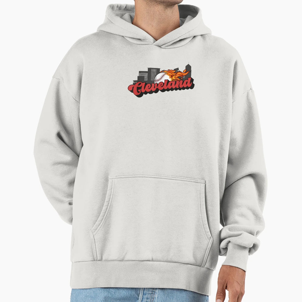 Baseball Players Cleveland Baseball Lover Hoodie - Trendy Graphic Unisex - T-Shirt, Sweatshirt, Hoodie