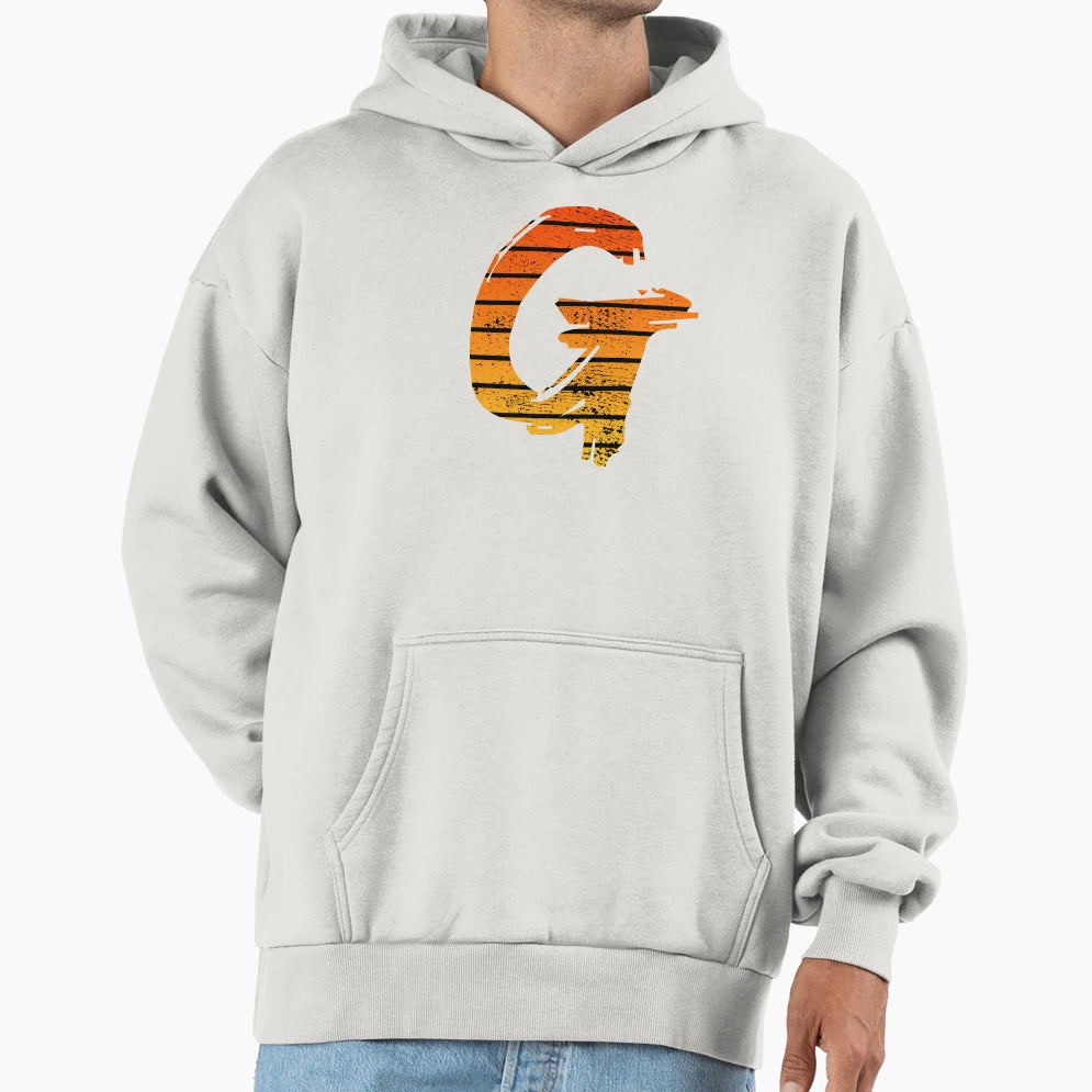 Letter G Initials Hoodie - Trendy Graphic Unisex - T-Shirt, Sweatshirt, Hoodie