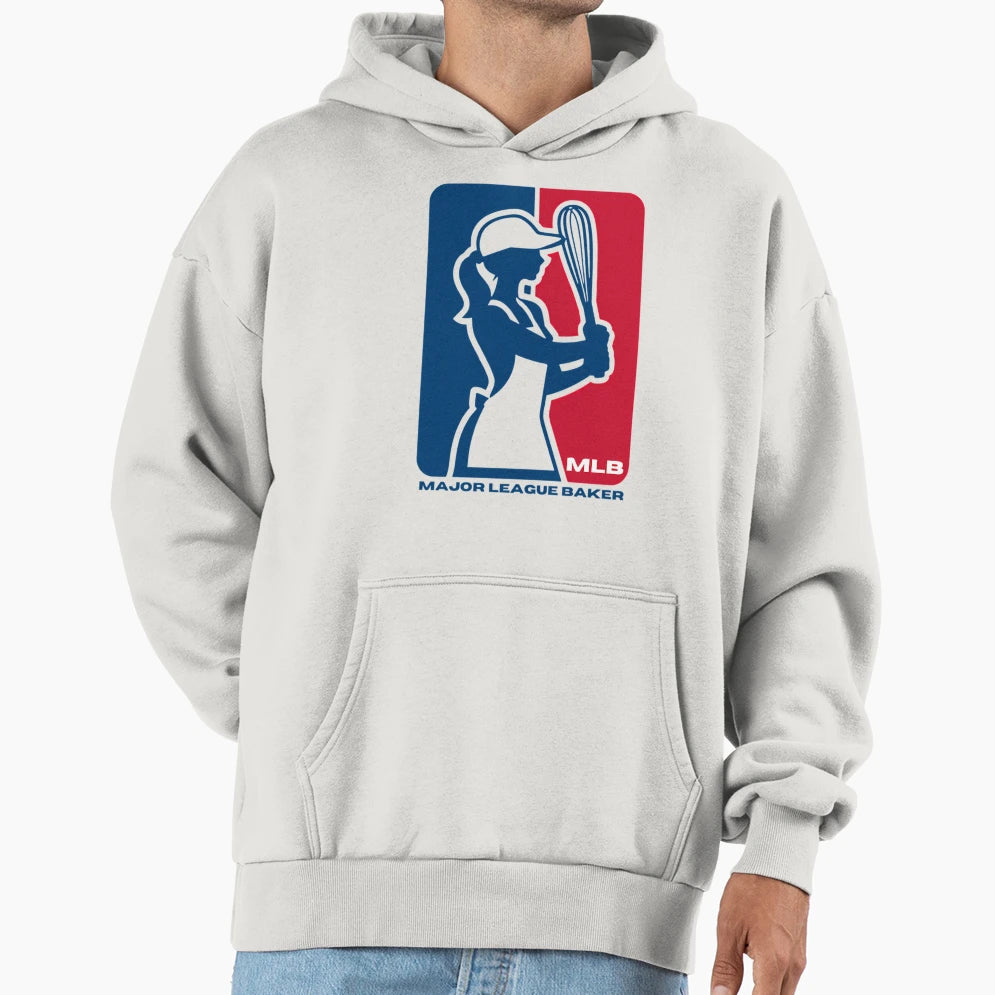 Major League Baker Mlb Baking Parody Hoodie - Novelty Apparel Unisex - T-Shirt, Sweatshirt, Hoodie