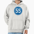 Orel Hershiser 55 Jersey Number Hoodie - Casual Everyday Wear Men Women - T-Shirt, Sweatshirt, Hoodie