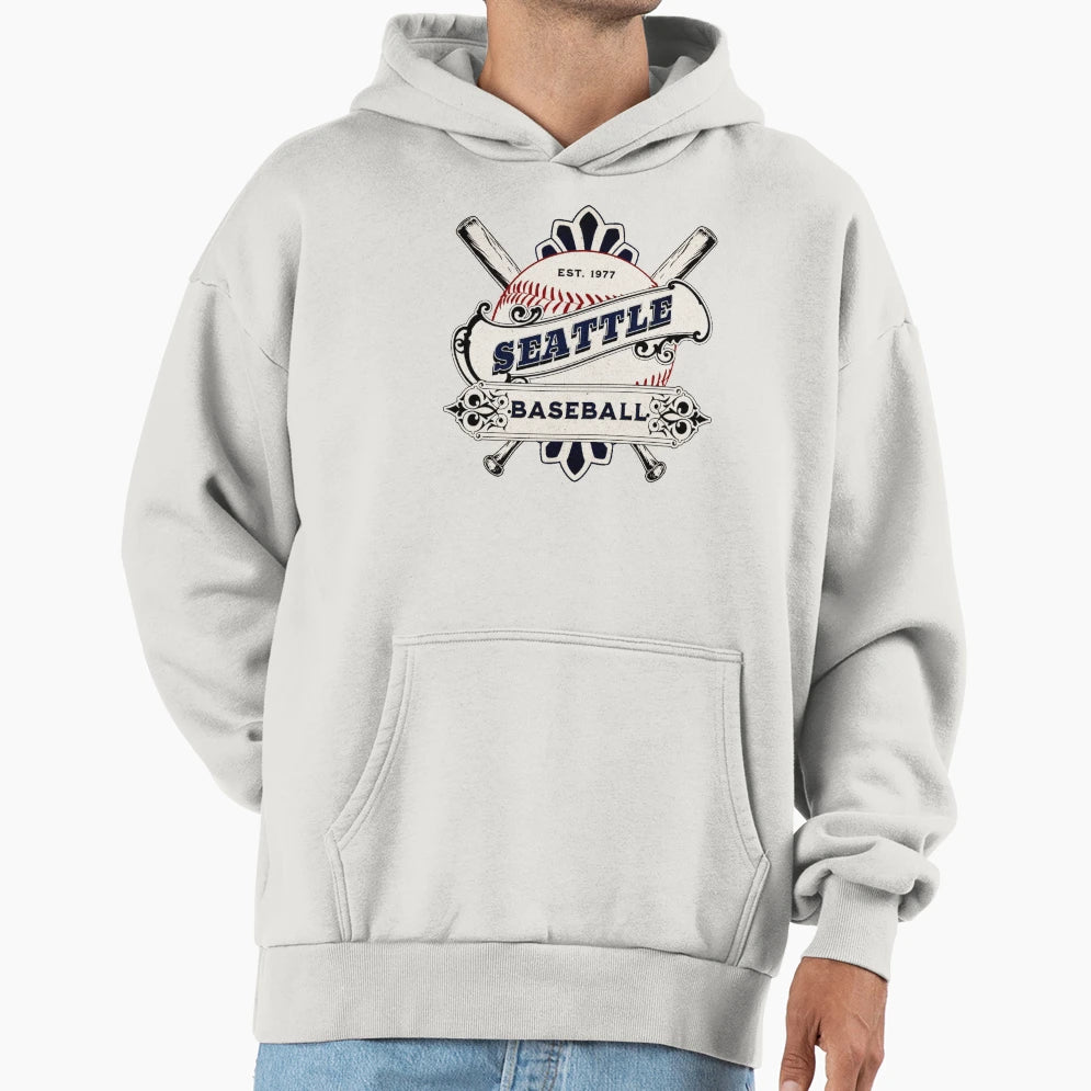 Seattle Baseball Hoodie - Streetwear Style for Adults - T-Shirt, Sweatshirt, Hoodie