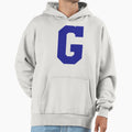 Alphabet Blue G Sports Letter G Hoodie - Fun Novelty Design Men Women - T-Shirt, Sweatshirt, Hoodie