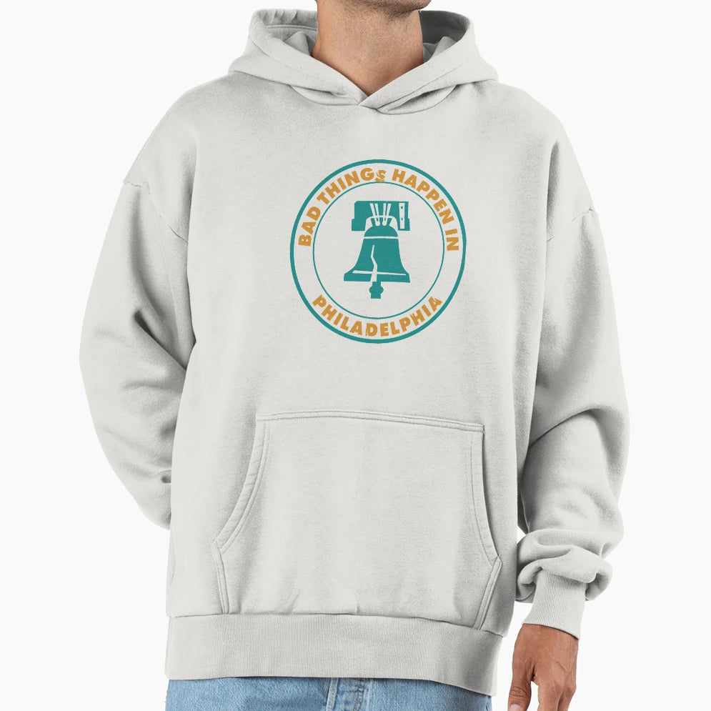 Bad Things Happen Philadelphia Gritty Tiny Hoodie - Trendy Graphic Unisex - T-Shirt, Sweatshirt, Hoodie
