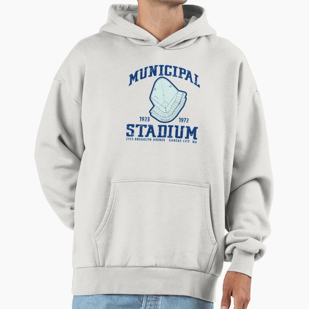 Municipal Stadium Hoodie - Unique Graphic Men Women - T-Shirt, Sweatshirt, Hoodie