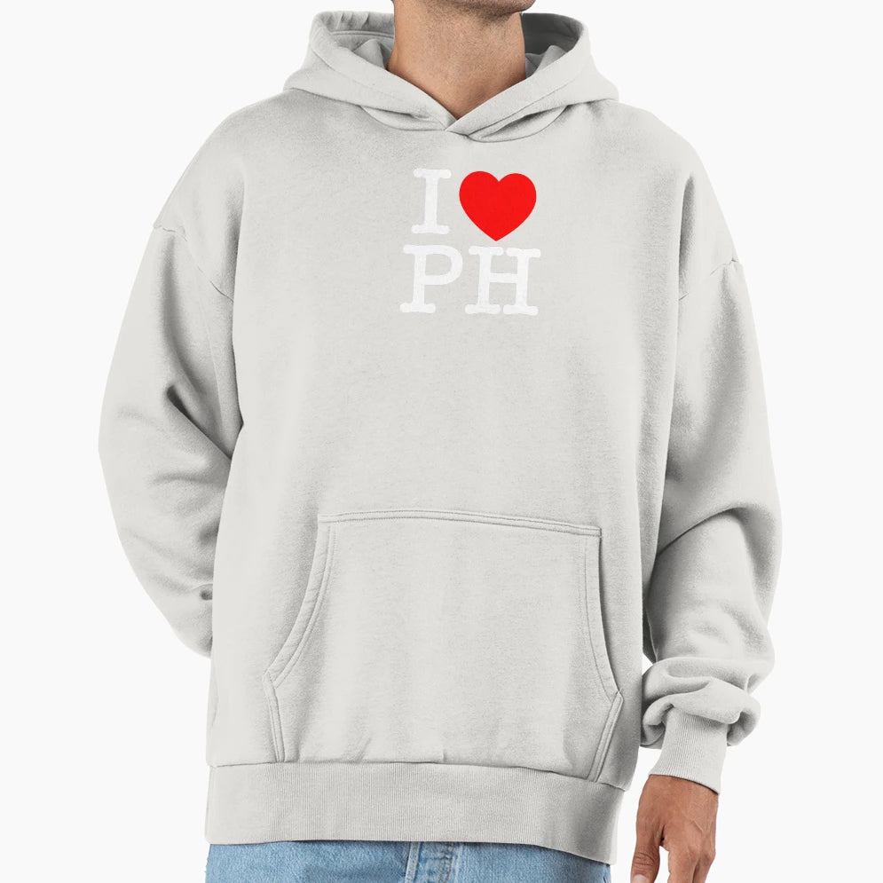 I Heart Ph Philippines Hoodie - Minimalist Print for Adults - T-Shirt, Sweatshirt, Hoodie