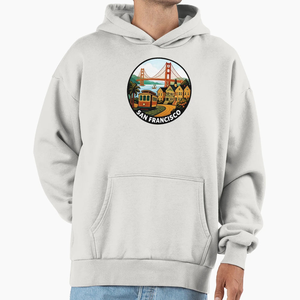San Francisco California Golden Hoodie - Casual Everyday Wear for Adults - T-Shirt, Sweatshirt, Hoodie