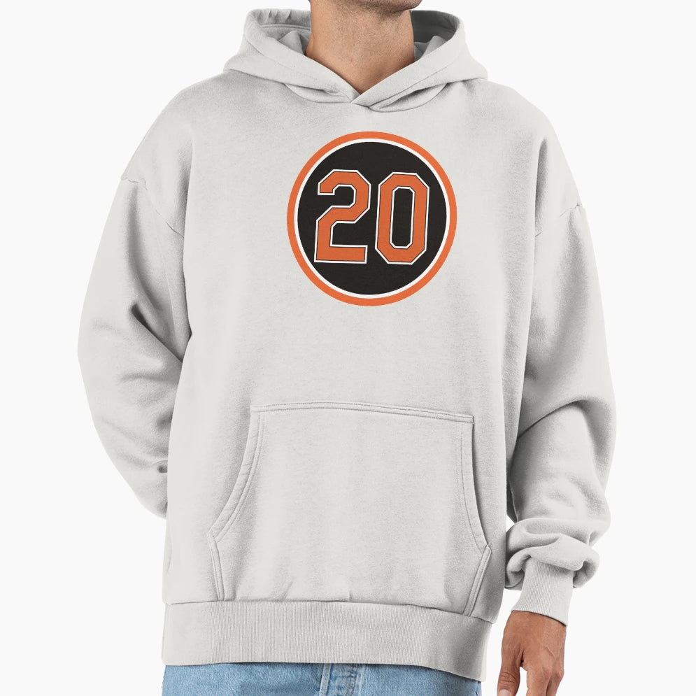 Frank Robinson 20 Jersey Number Hoodie - Minimalist Print Unisex - T-Shirt, Sweatshirt, Hoodie