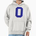 Number 0 Blue Zero Sports Number Zero Hoodie - Aesthetic Graphic Unisex - T-Shirt, Sweatshirt, Hoodie