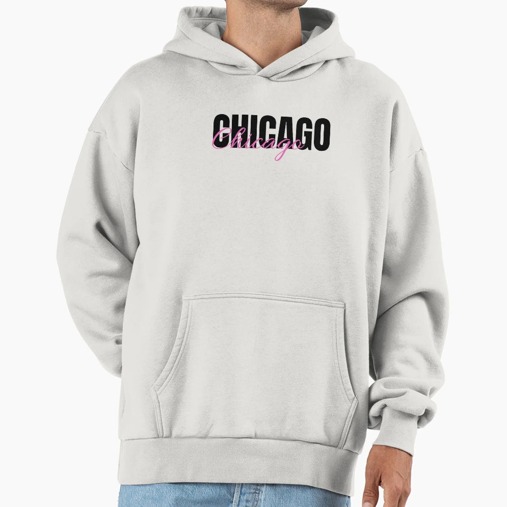 Chicago Hoodie - Custom Art Print for Adults - T-Shirt, Sweatshirt, Hoodie