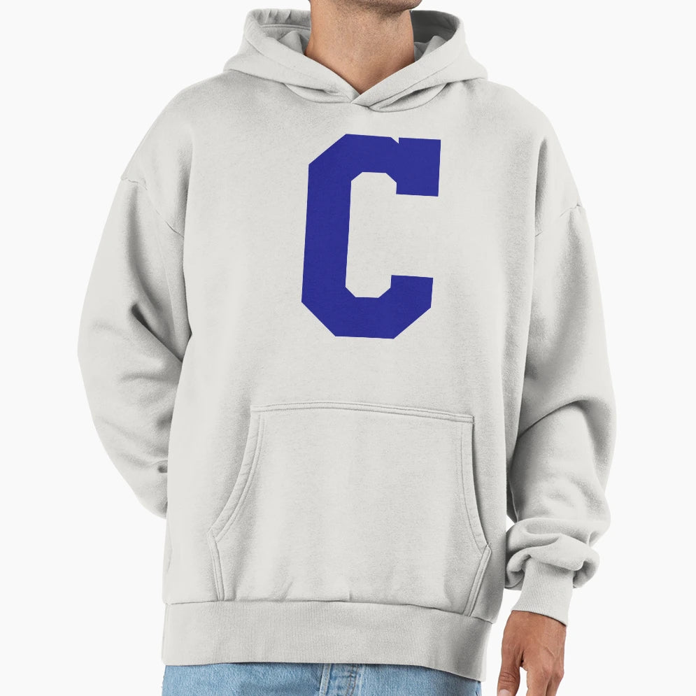 Alphabet Blue C Sports Letter C Hoodie - Novelty Apparel Men Women - T-Shirt, Sweatshirt, Hoodie