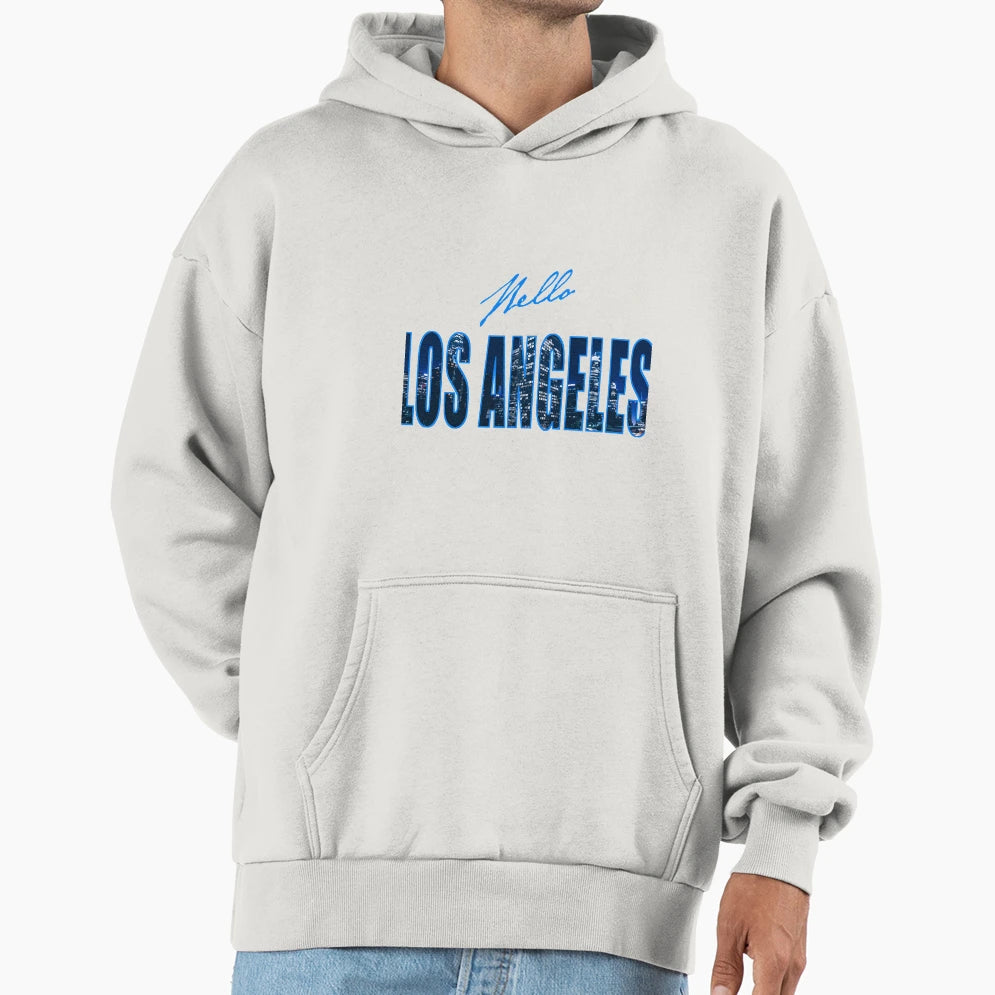 Hello Los Angeles Hoodie - Trendy Graphic Unisex - T-Shirt, Sweatshirt, Hoodie