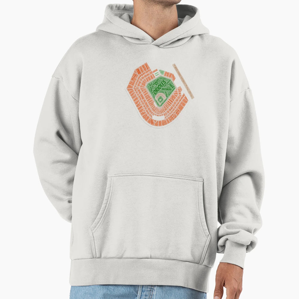 Orioles Stadium Hoodie - Casual Everyday Wear Men Women - T-Shirt, Sweatshirt, Hoodie