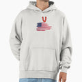 Matching Usa American Flag Patriotic Hoodie - Novelty Apparel for Adults - T-Shirt, Sweatshirt, Hoodie