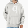 Q White Hoodie - Streetwear Style for Adults - T-Shirt, Sweatshirt, Hoodie