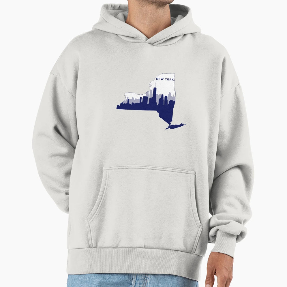 Blue New York Hoodie - Novelty Apparel Men Women - T-Shirt, Sweatshirt, Hoodie