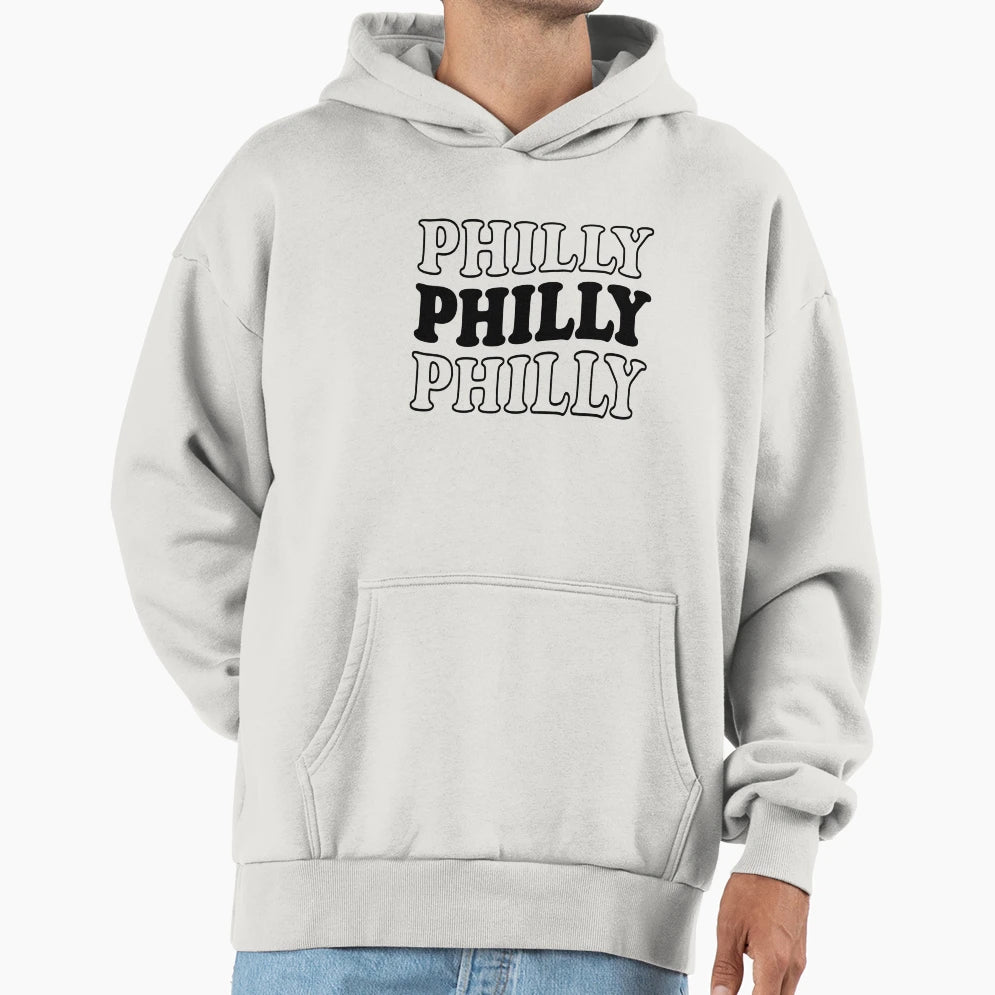 Philly Groovy Funny Pennsylvania Hoodie - Custom Art Print for Adults - T-Shirt, Sweatshirt, Hoodie