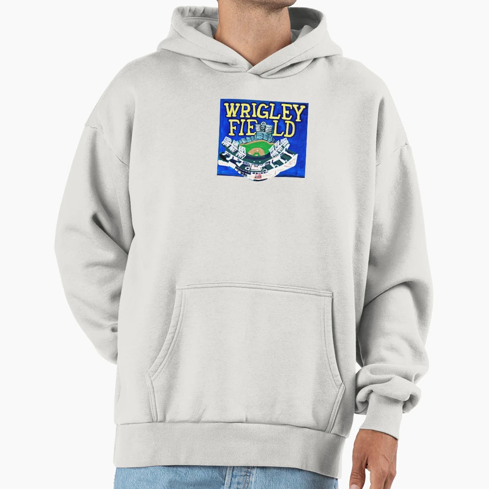 Wrigley Field Hoodie - Aesthetic Graphic Men Women - T-Shirt, Sweatshirt, Hoodie