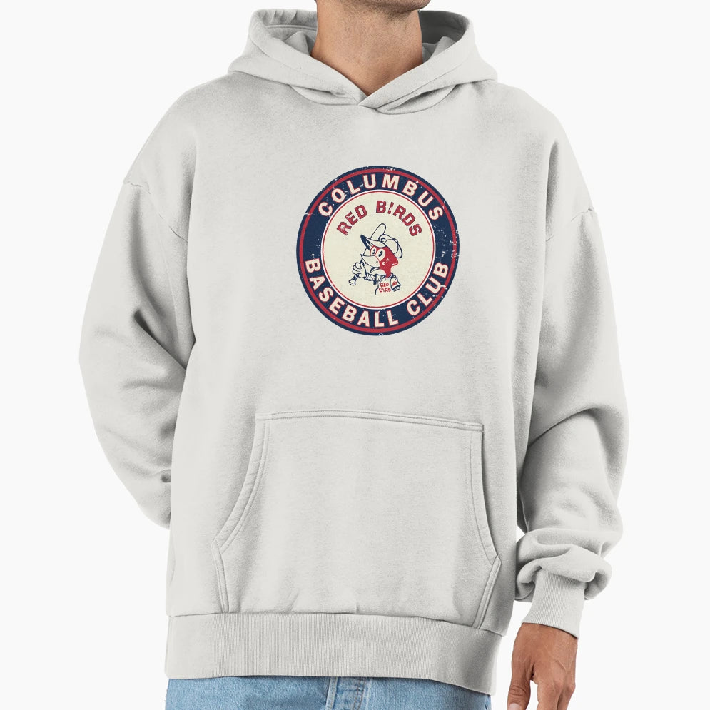 Columbus Red Birds Defunct Baseball Hoodie - Fun Novelty Design for Adults - T-Shirt, Sweatshirt, Hoodie