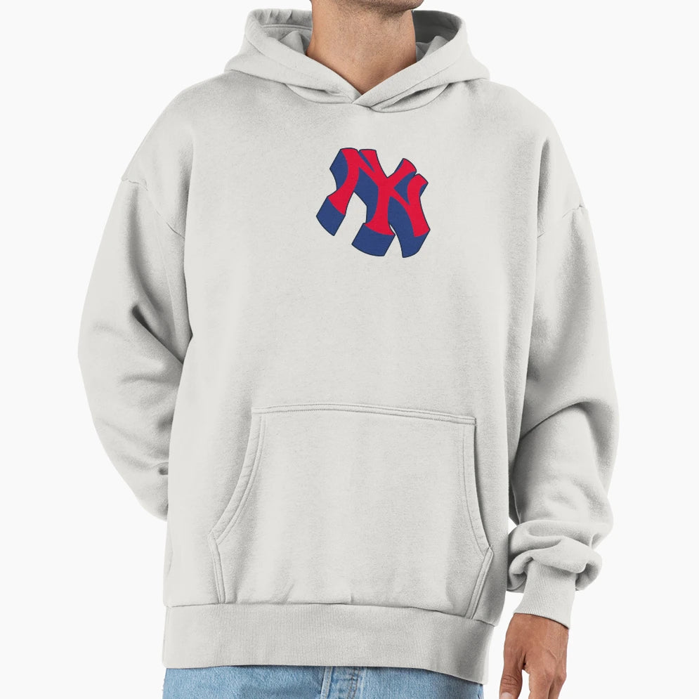 Ny Cartoon Baseball Hoodie - Custom Art Print Unisex - T-Shirt, Sweatshirt, Hoodie